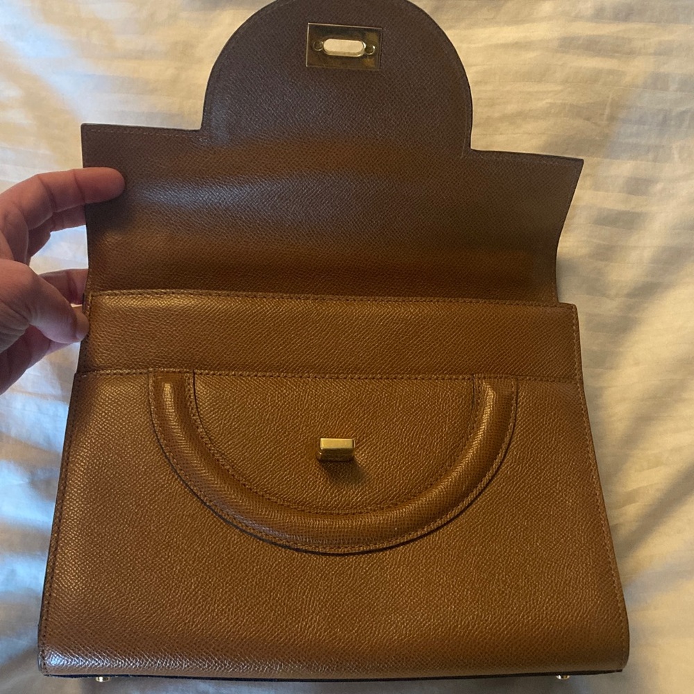 Bally Brown Leather Top Handle Bag - Picture 9 of 17
